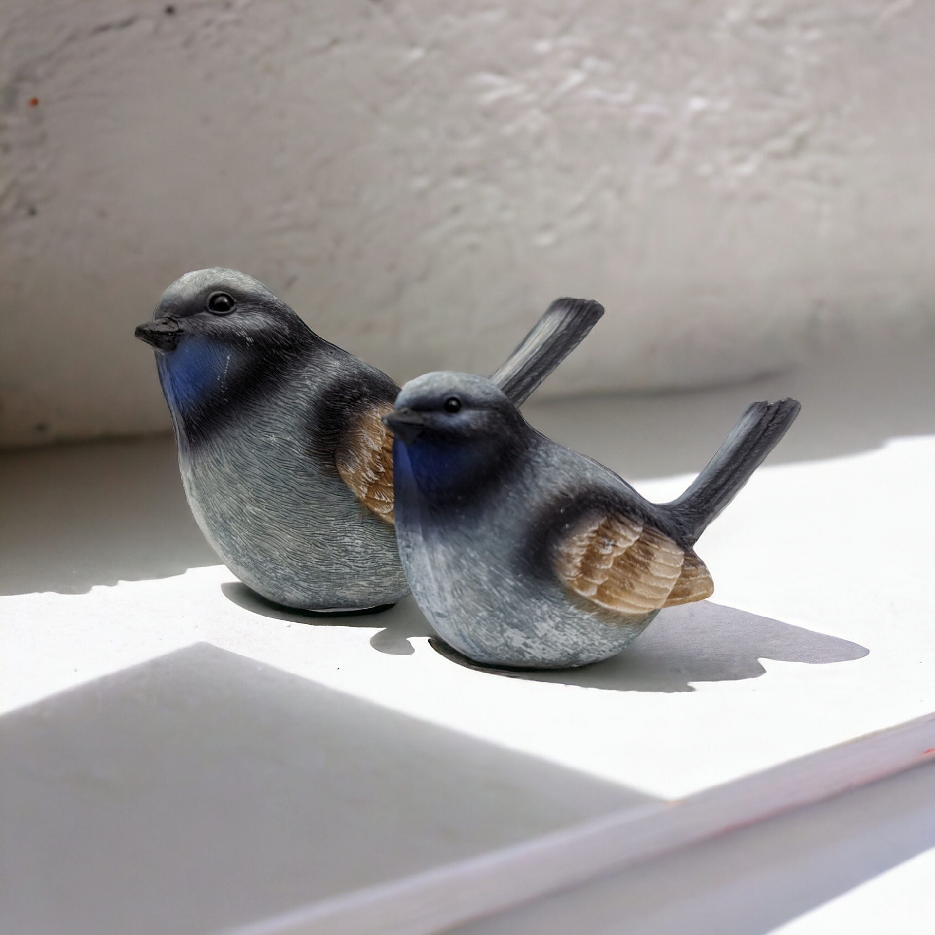 Big Blue Wren 13x8cm