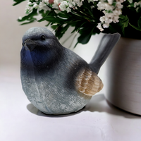 Big Blue Wren 13x8cm