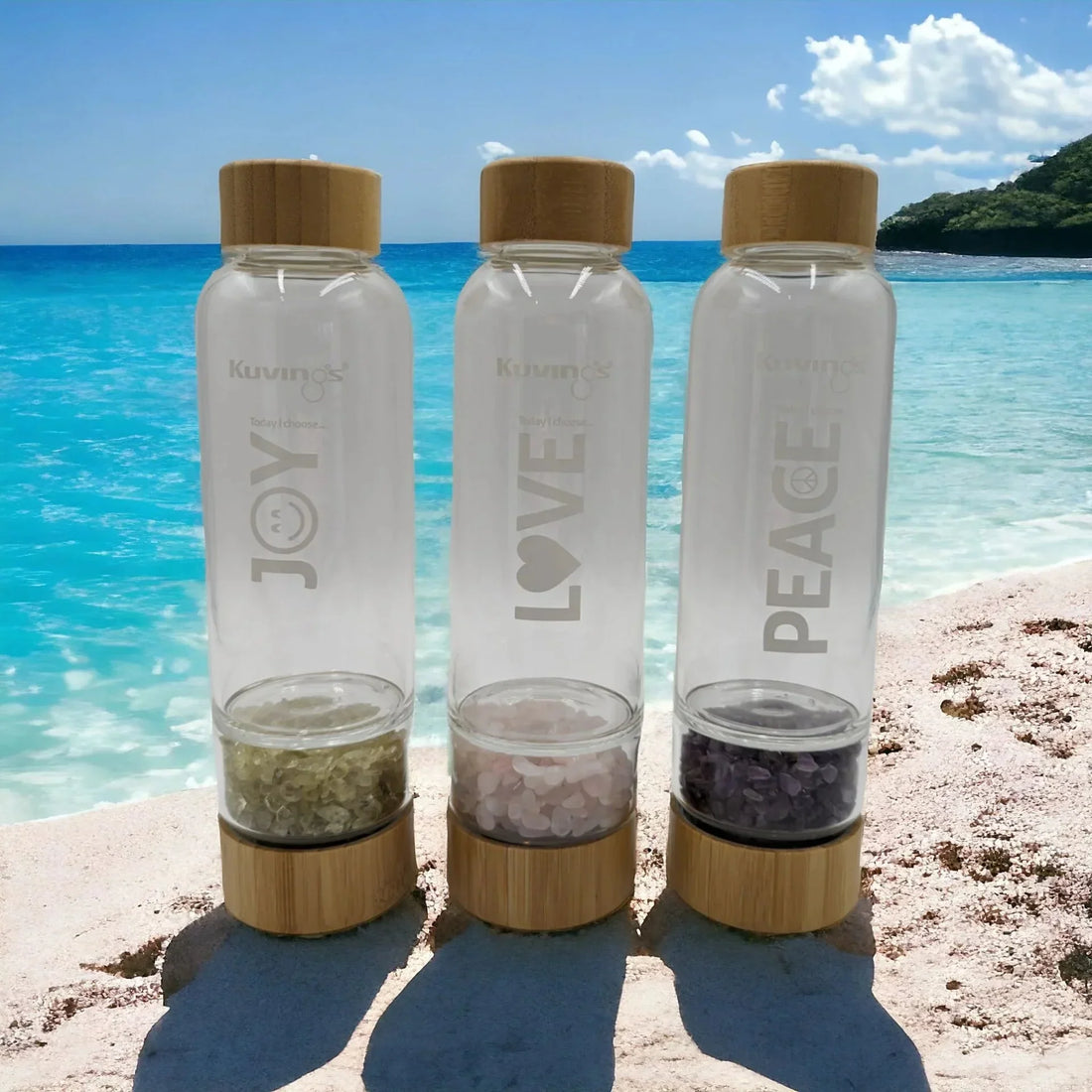 500ml Bottle with Crystal - Love