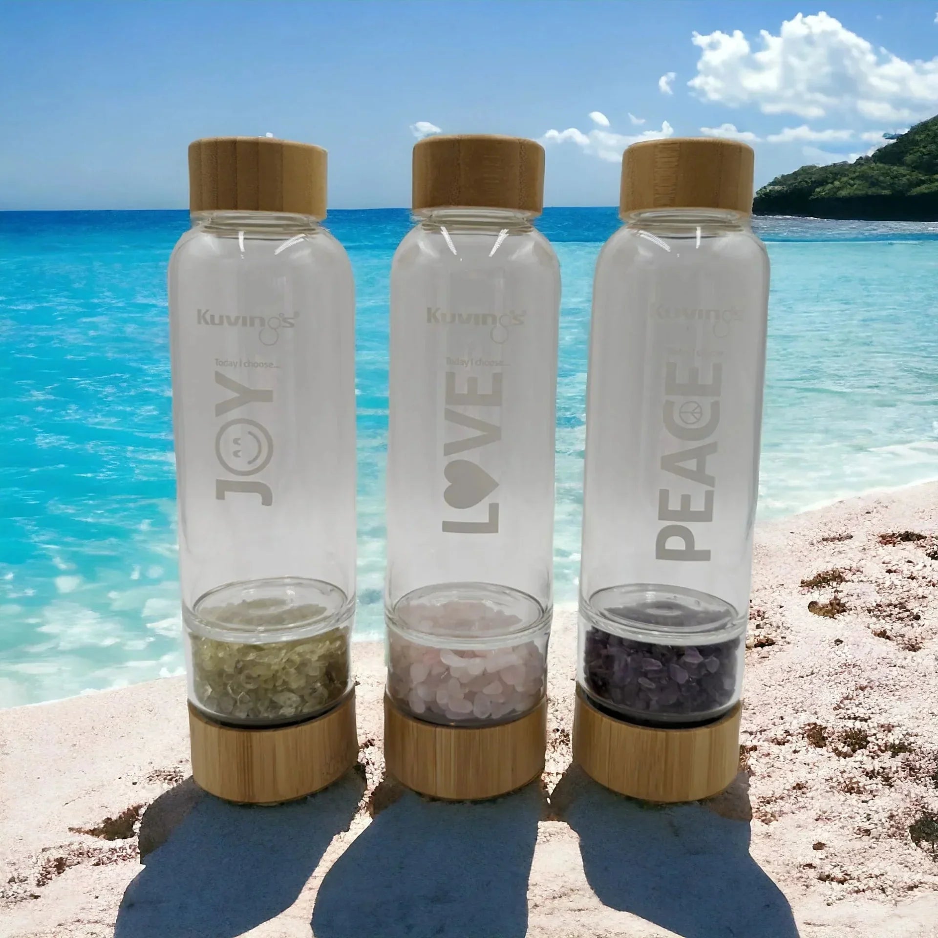 500ml Bottle with Crystal - Love