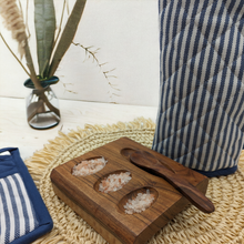 Load image into Gallery viewer, Maison Stripe Navy Oven Mitt
