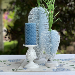 Happy Easter Blue Butterfly Table Runner