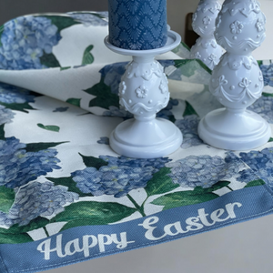 22cm White Double Easter Egg Candle Holder