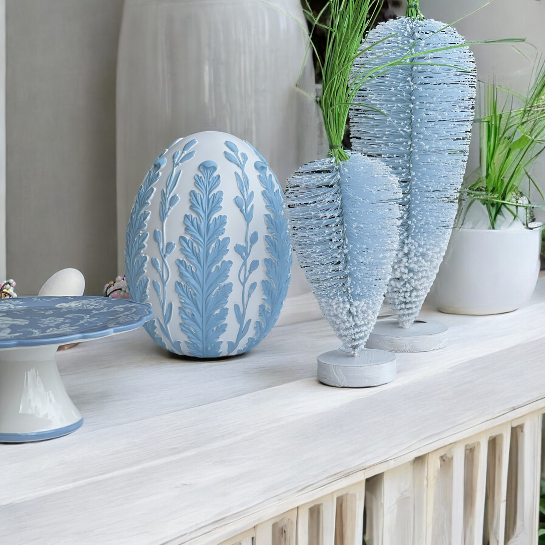 Jasper Blue 26cm Egg