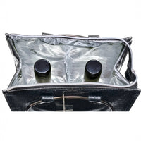Lush Wine Cooler Handbag Glitter Rose Gold - 2 Bottle Thermal Carrier 35x22x12cm