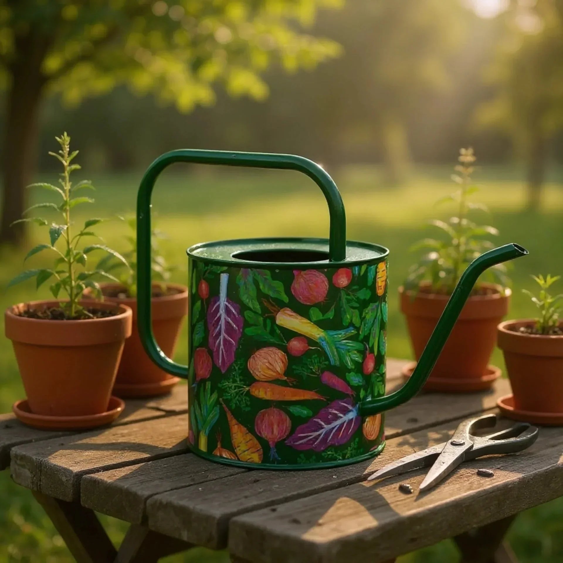 Veggie Soup Watering Can - 1.5L Garden Harvest