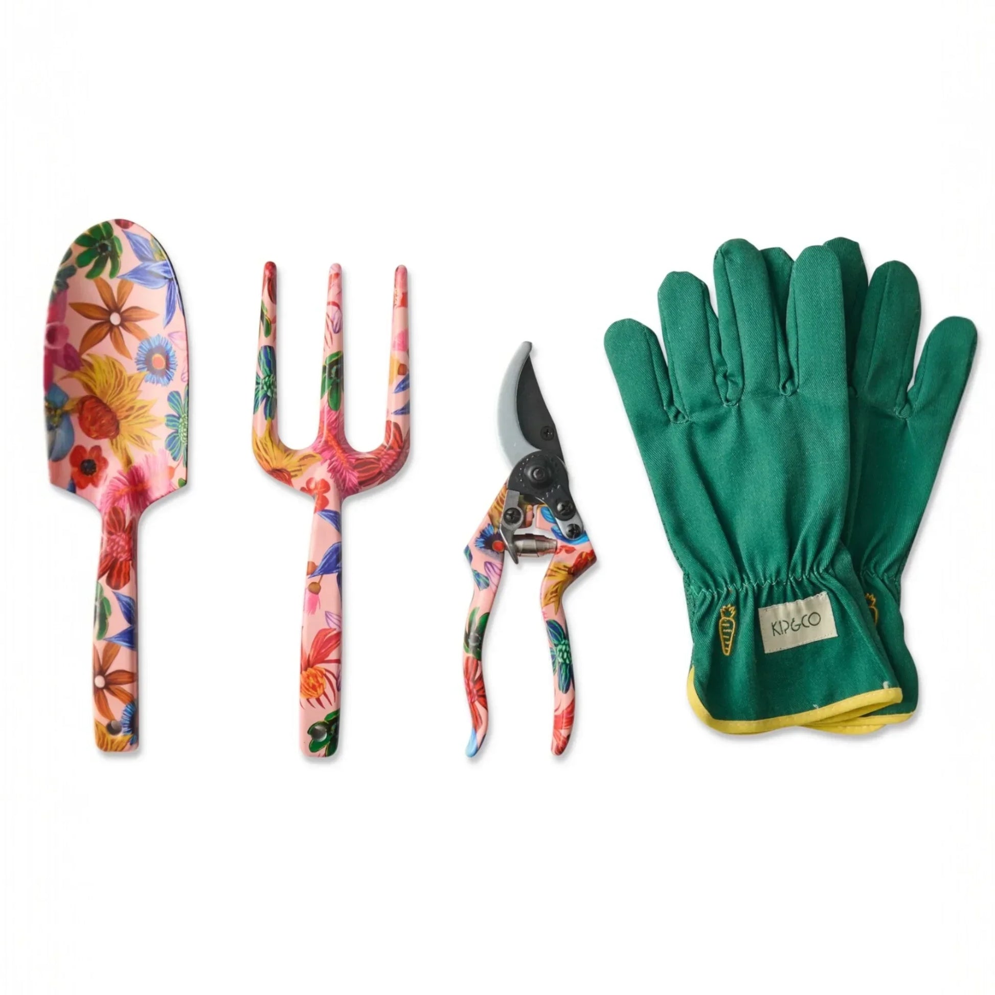 Wild Flowers In Bloom Garden Tools and Gloves Set - 4-Piece
