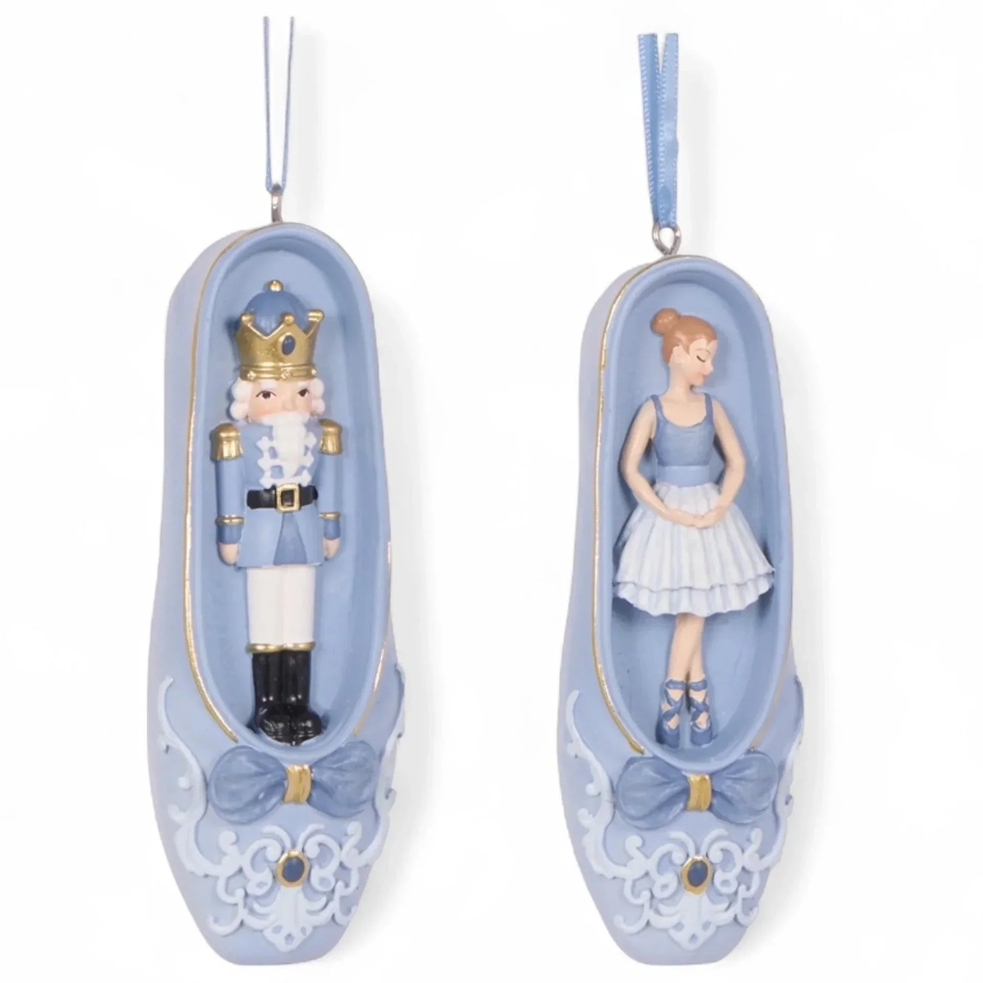 Blue Nutcracker Ballet Ornament