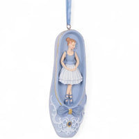 Blue Ballerina Ballet Ornament