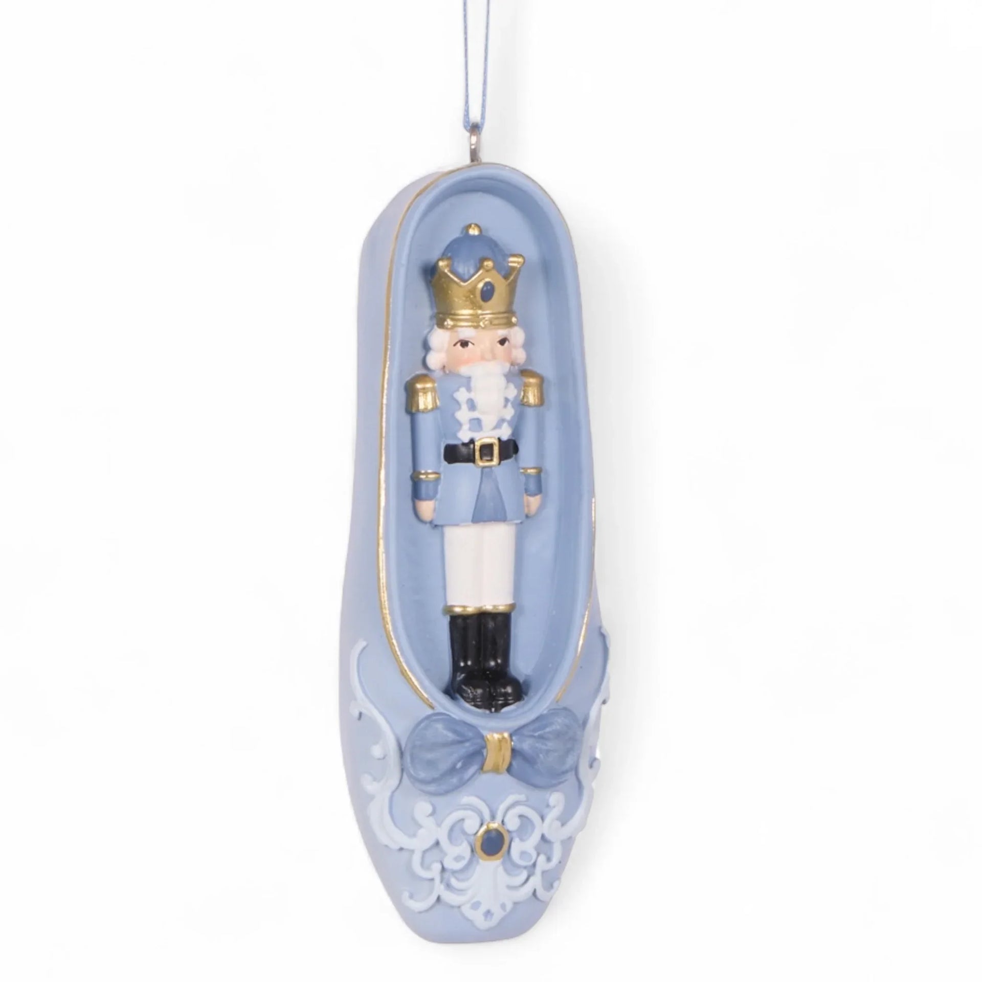 Blue Nutcracker Ballet Ornament