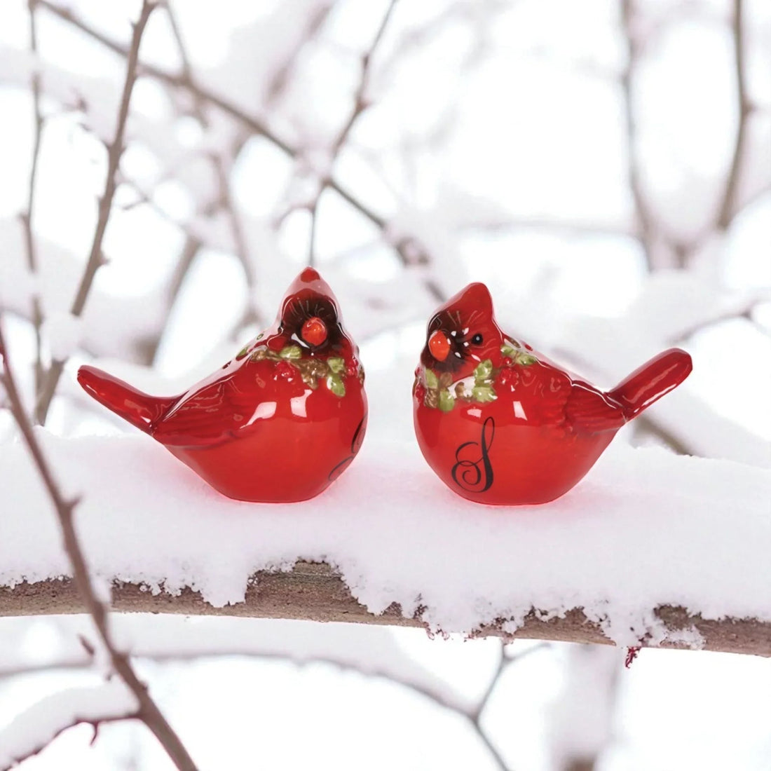 Cardinal Salt And Pepper Shakers