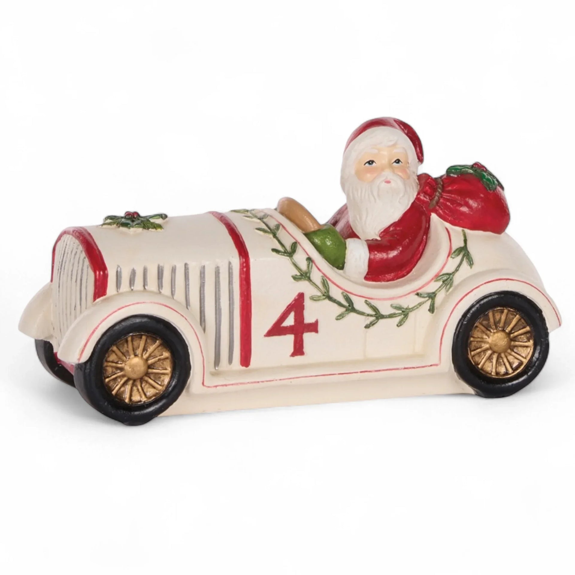 Festive Mistletoe Santa Car