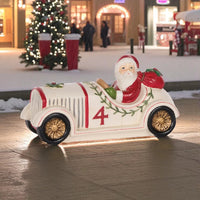 Festive Mistletoe Santa Car
