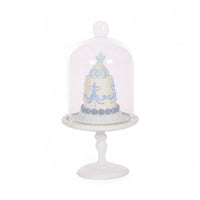 Frosty Blue Frosted Cake Cloche