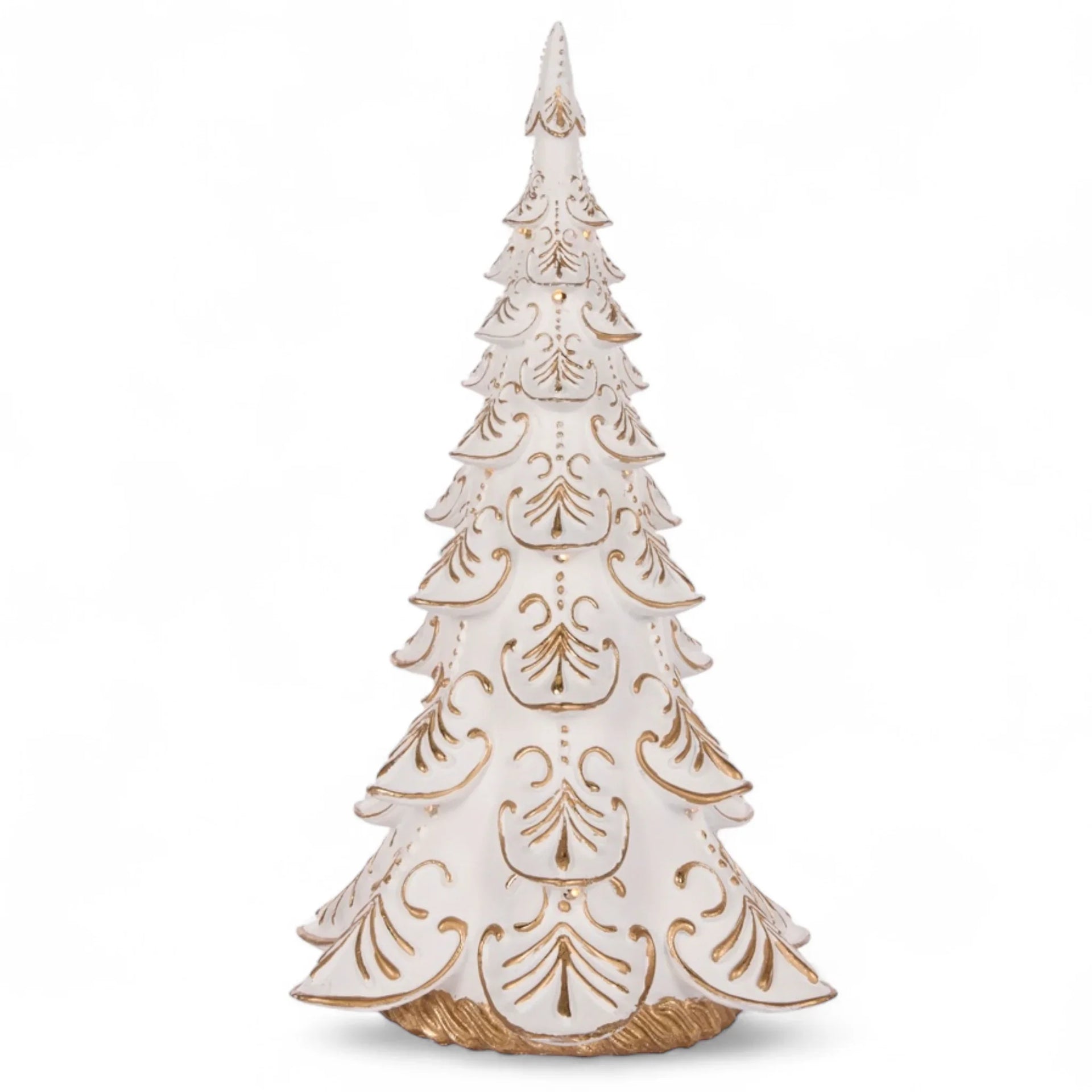 LED White Snowflake Tree - 24.5x22x41cm Fibreglass