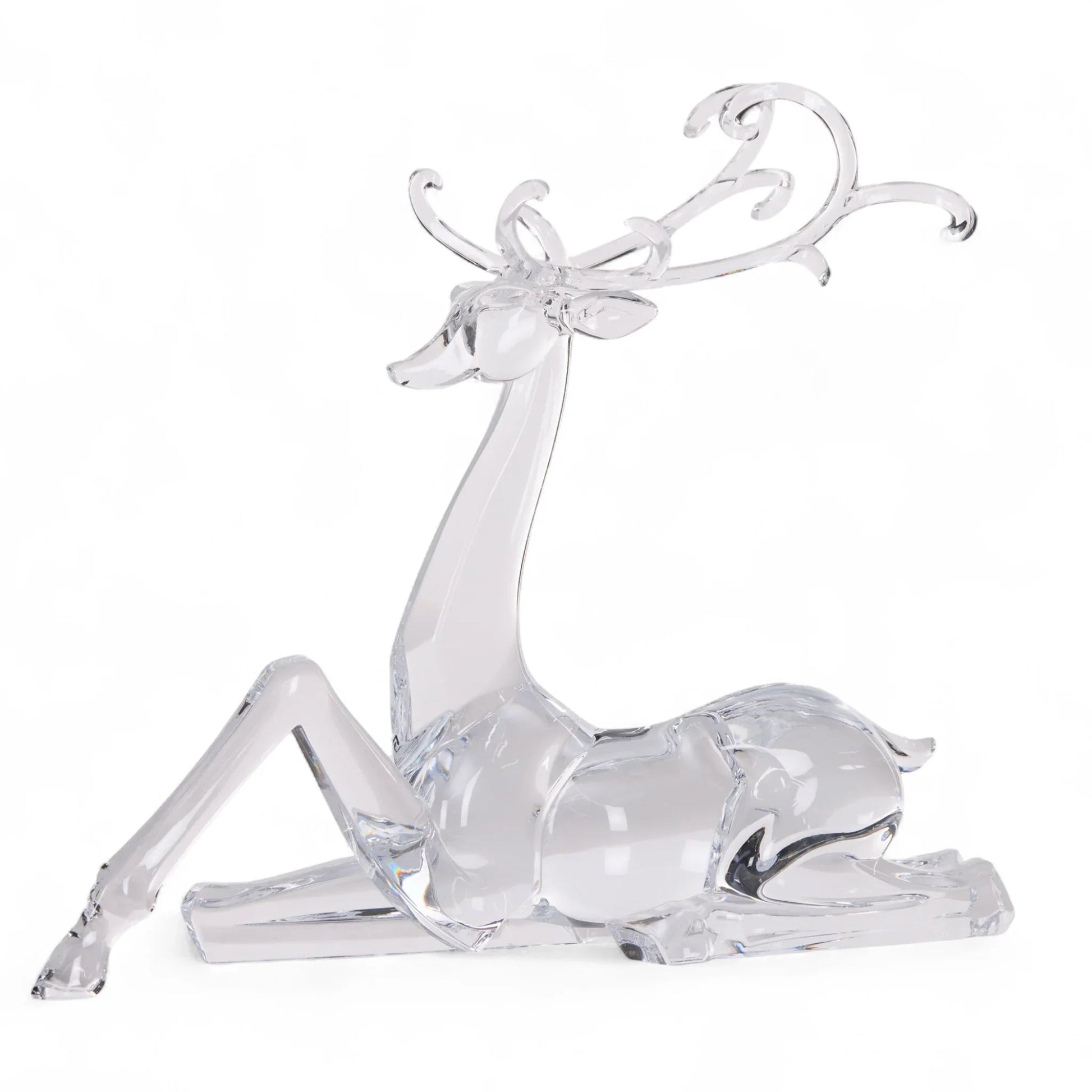 28cm Glistening Sitting Reindeer
