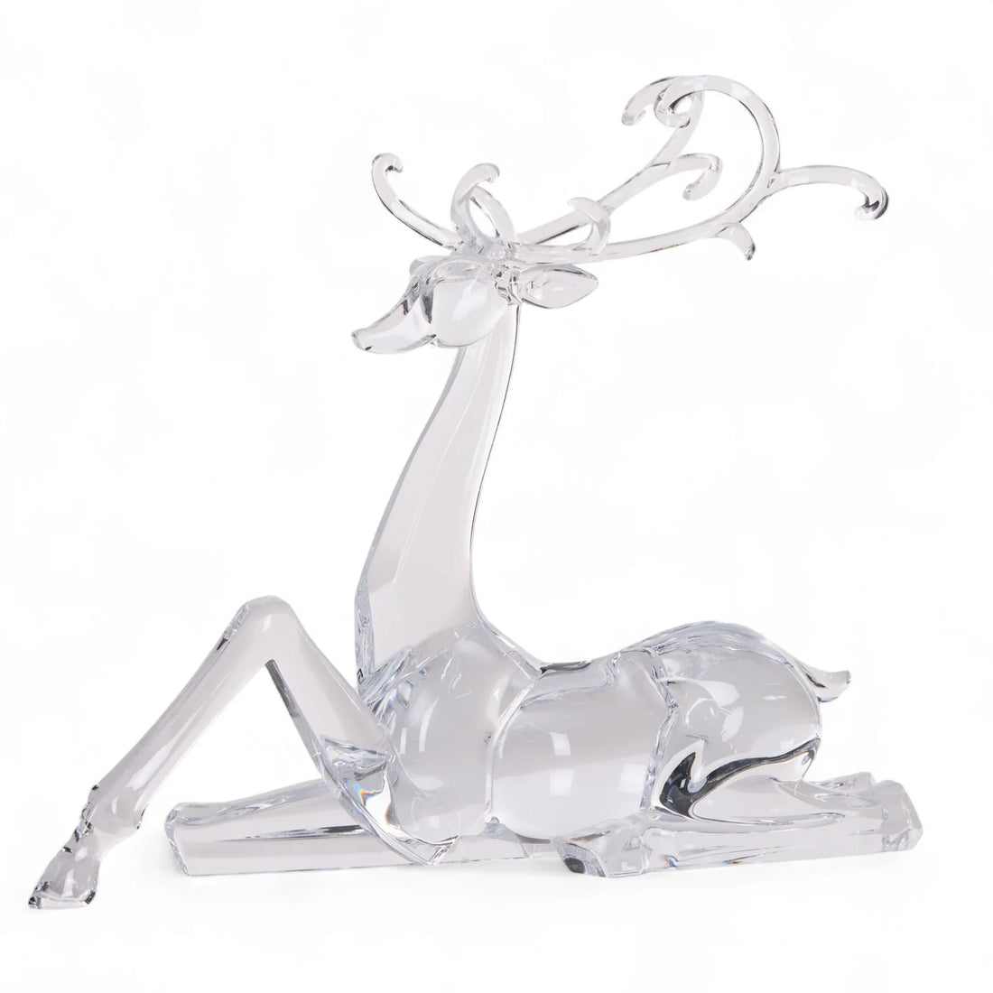 28cm Glistening Sitting Reindeer