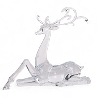 28cm Glistening Sitting Reindeer