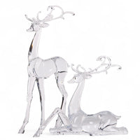 28cm Glistening Sitting Reindeer
