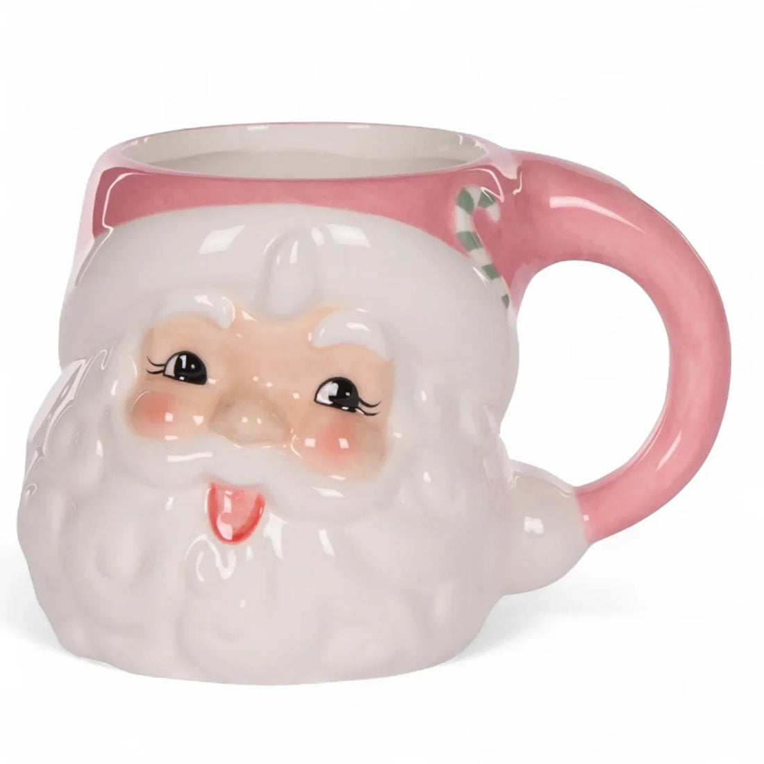 Pink Vintage Santa Mug