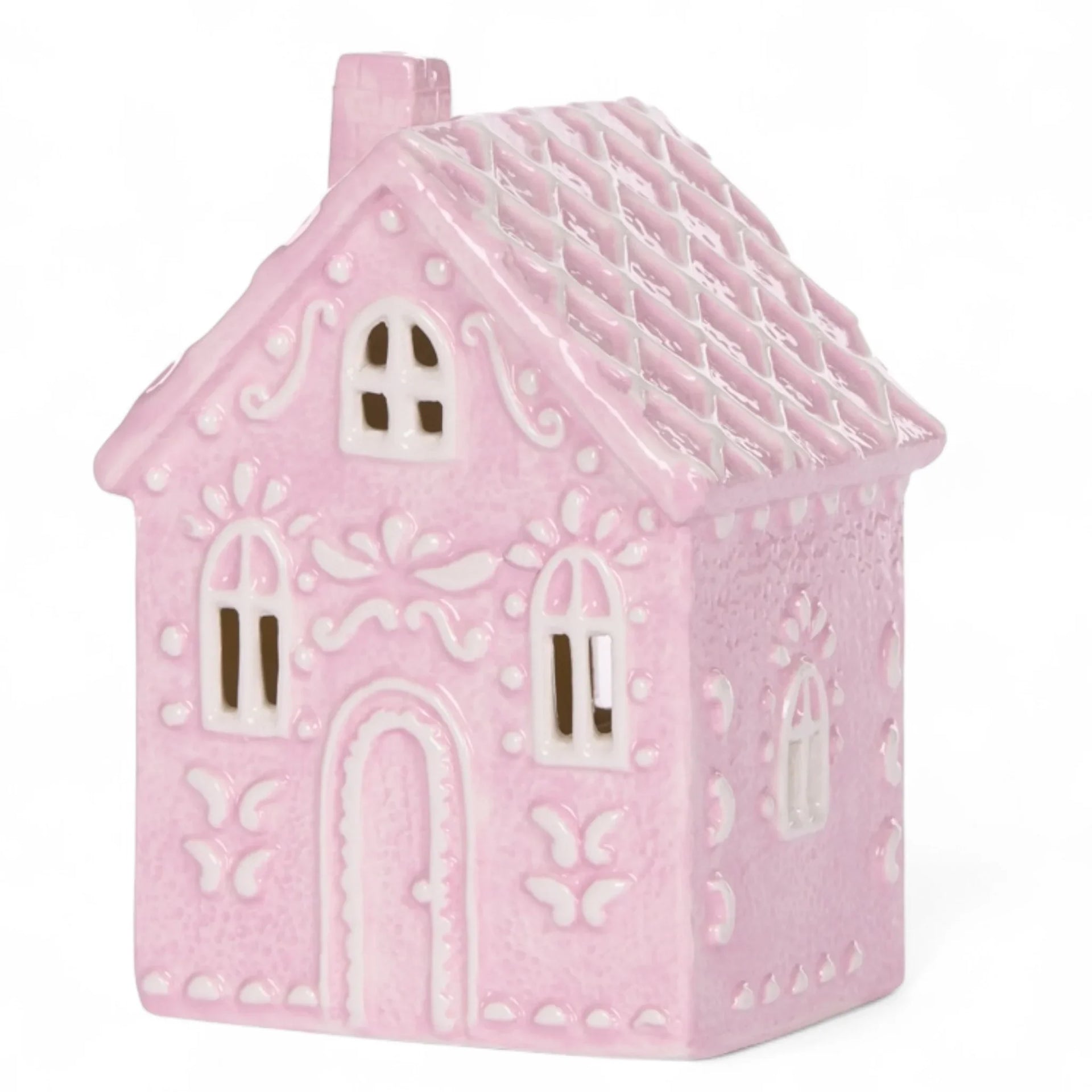 LED Pink Gingerbread Tavern