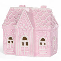 LED Pink Gingerbread Mansion