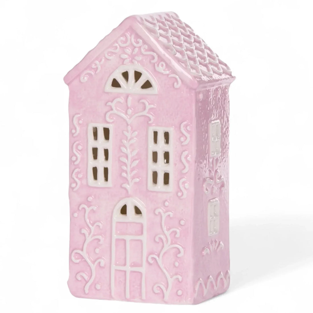 LED Pink Gingerbread Townhouse