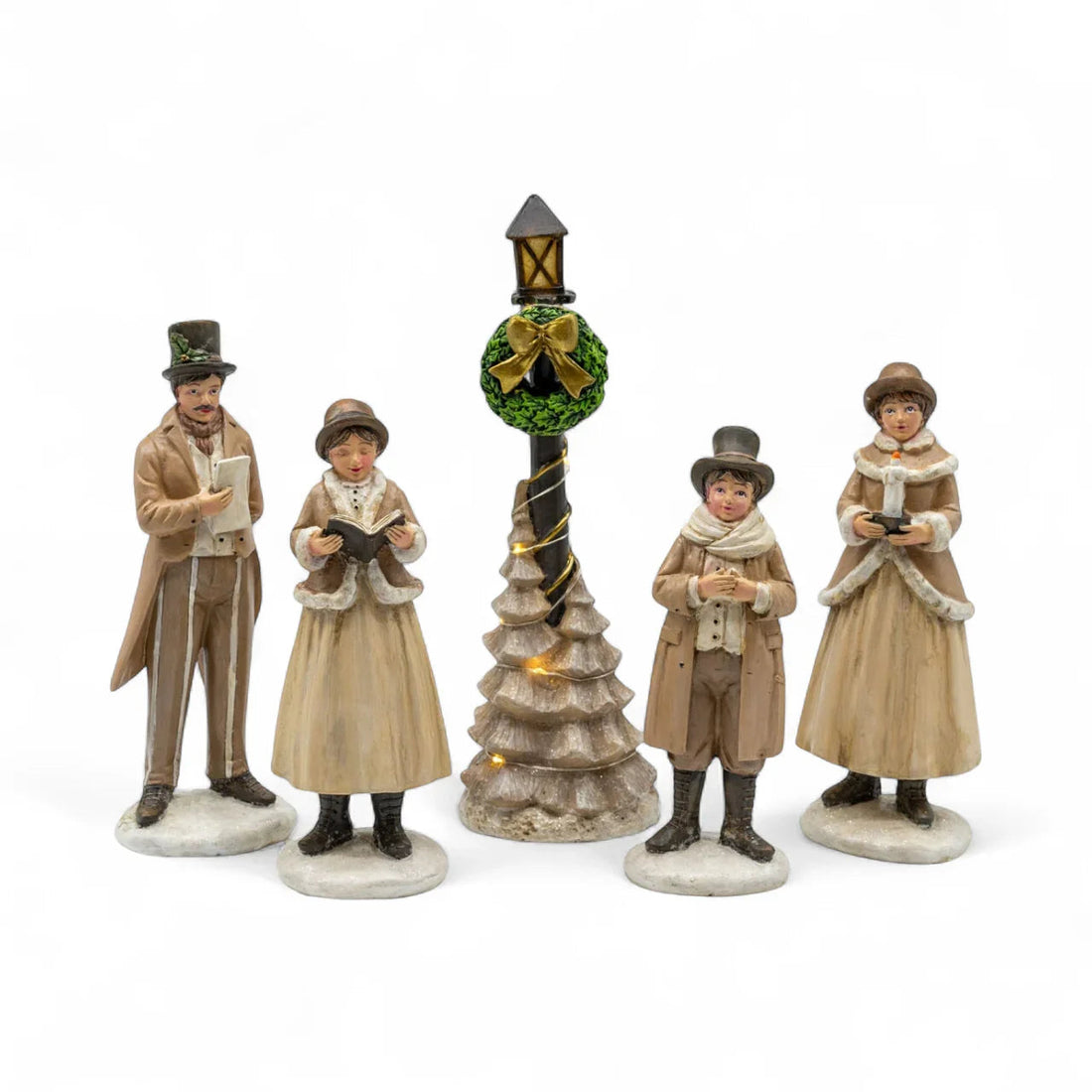 Caroler Family In Natural