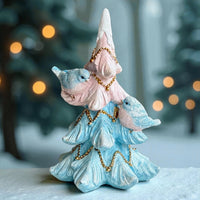 16cm Pink/Blue Bird's in a Tree