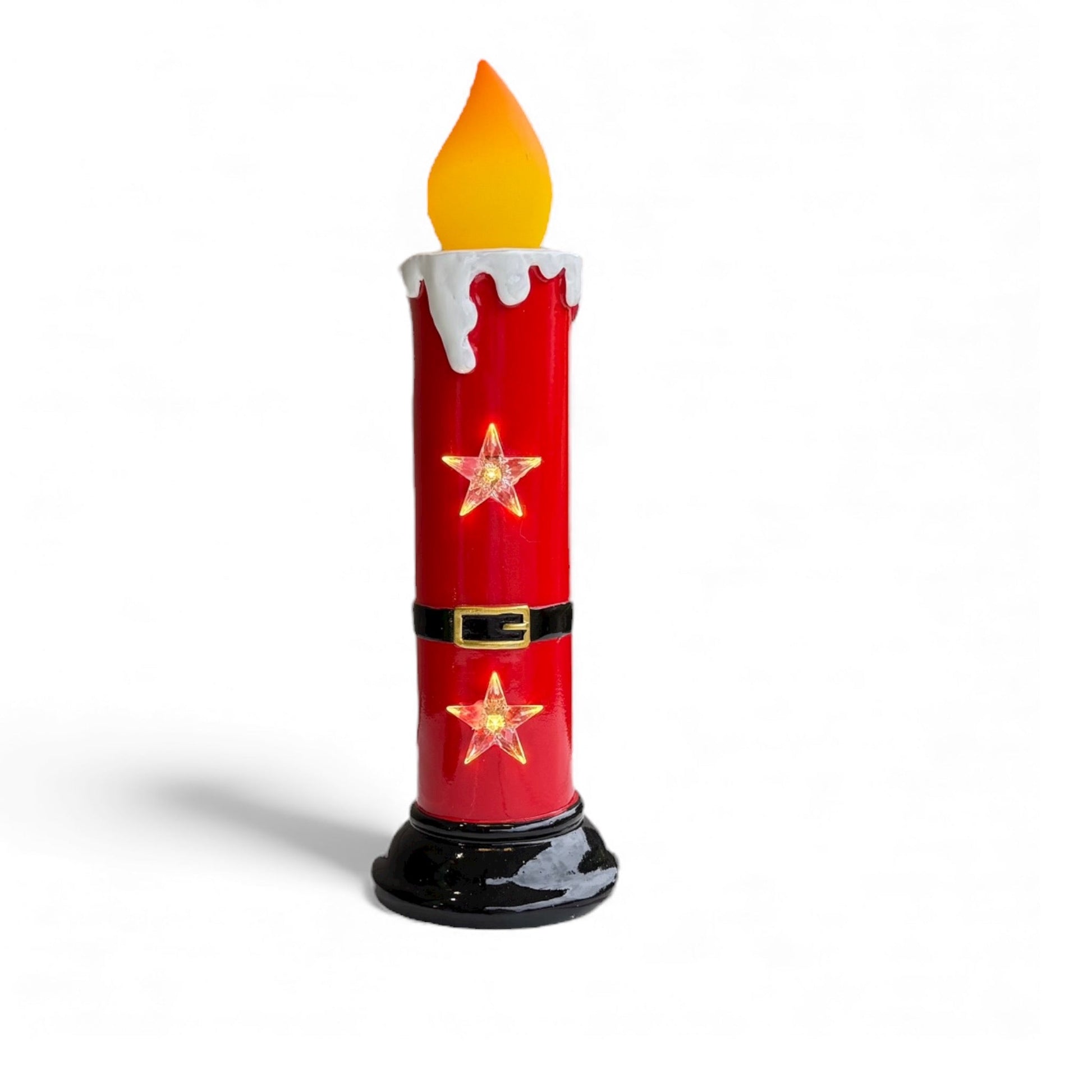 Red LED Candle - 33cm