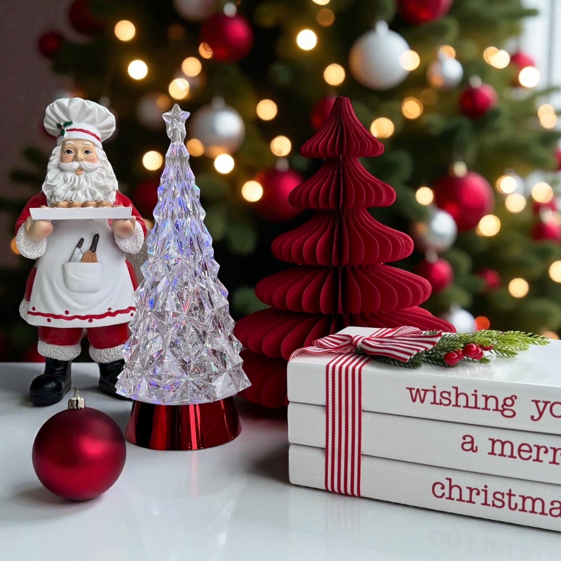 Large Snowglobe Tree - 28.5cm