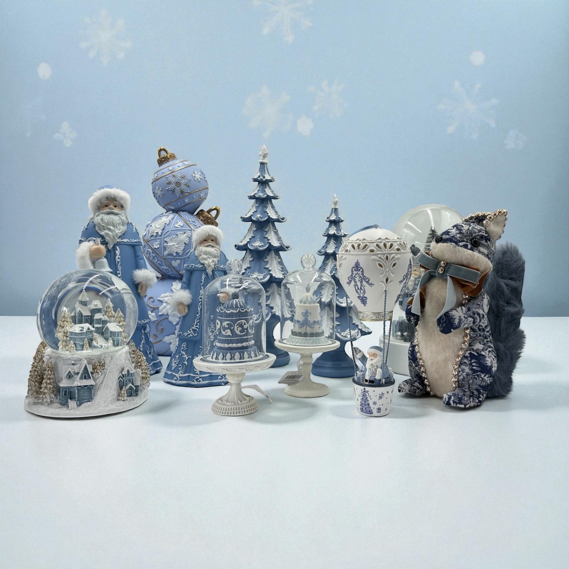 Blue & White Layered Tree - 30.5cm