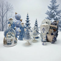 Blue & White Layered Tree - 42cm