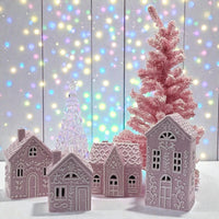 LED Pink Gingerbread Tavern