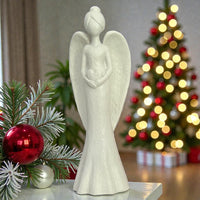 White Etched Angel With Heart