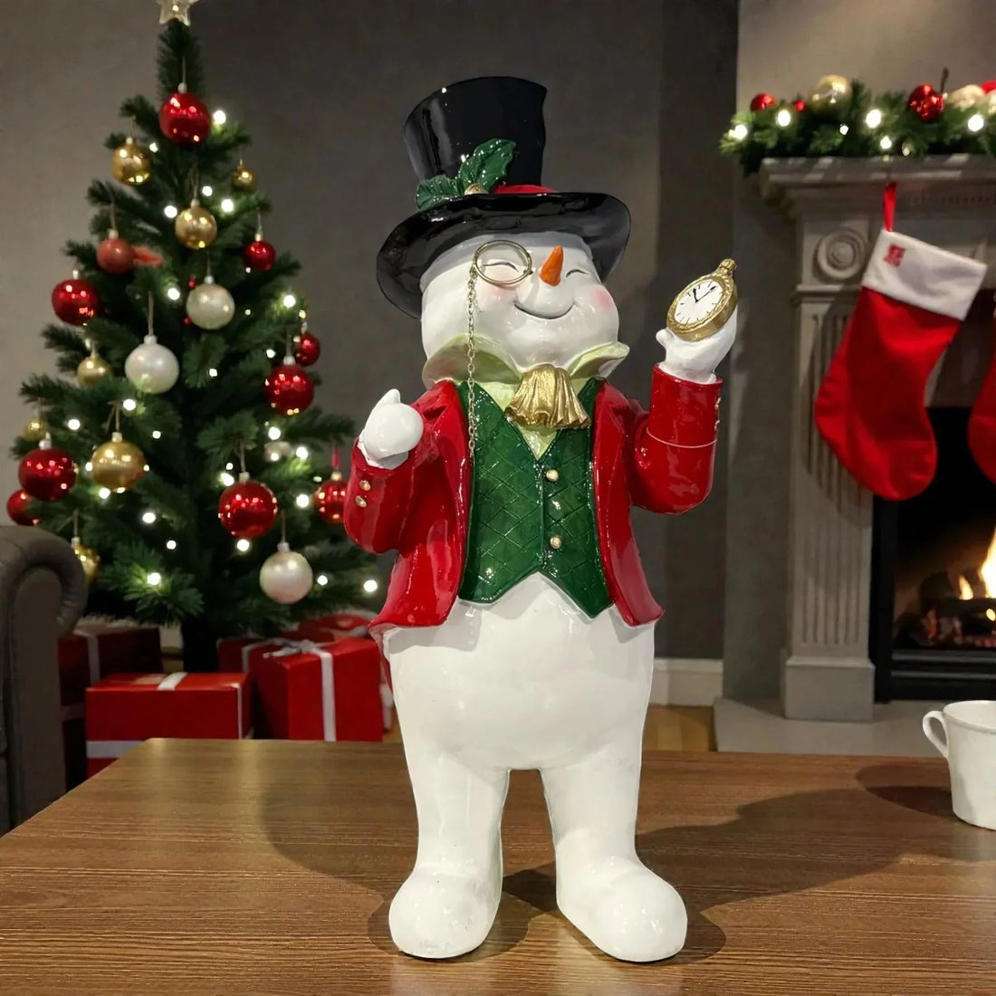 Jolly Retro Snowman - 41.5cm