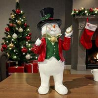 Jolly Retro Snowman  18x15.5x41.5cm