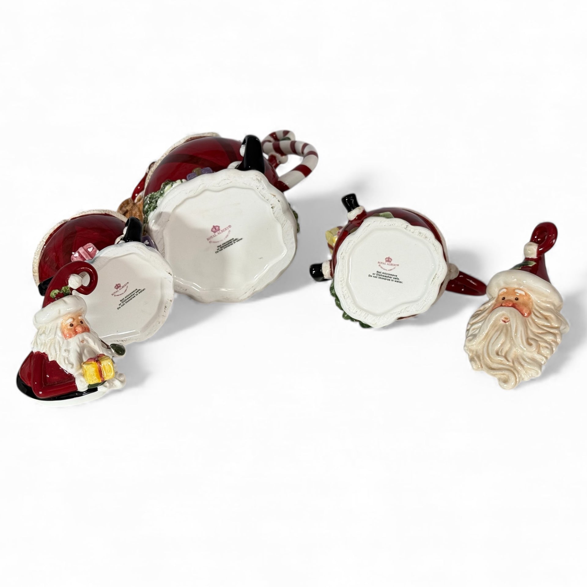 Royal Albert Novelty Santa Tea Set - Teapot, Sugar & Creamer