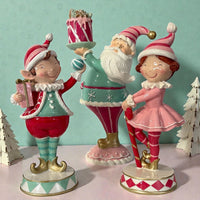 Cheeky Elf With Bauble 13x10.5x27.5cm