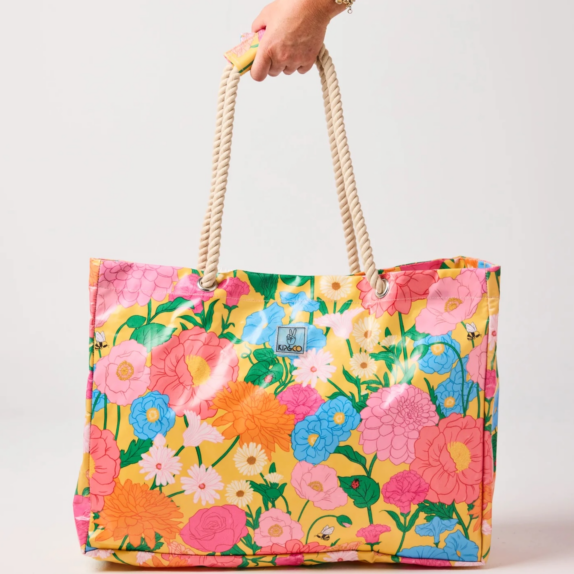 Follow The Sun Yellow Carry All - 55x42x4cm