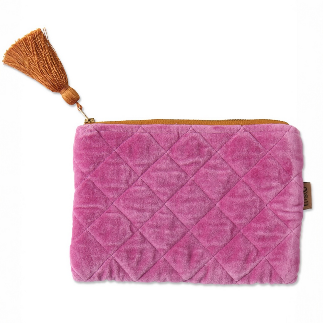 Pink Velvet Cosmetics Purse - 22x15x2cm