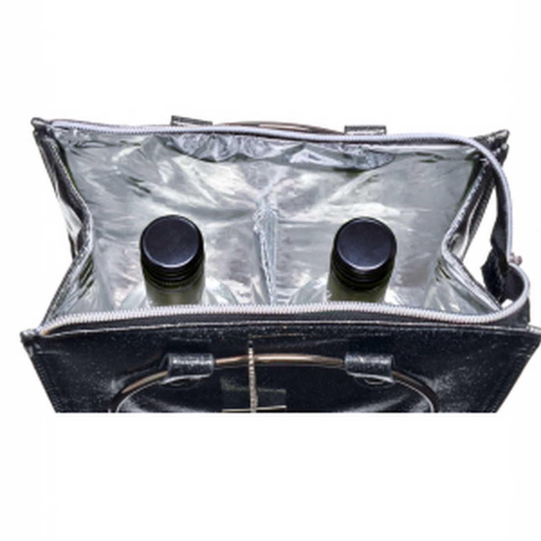 Lush Wine Cooler Handbag Shimmer Red - 2 Bottle Thermal Carrier 35x22x12cm