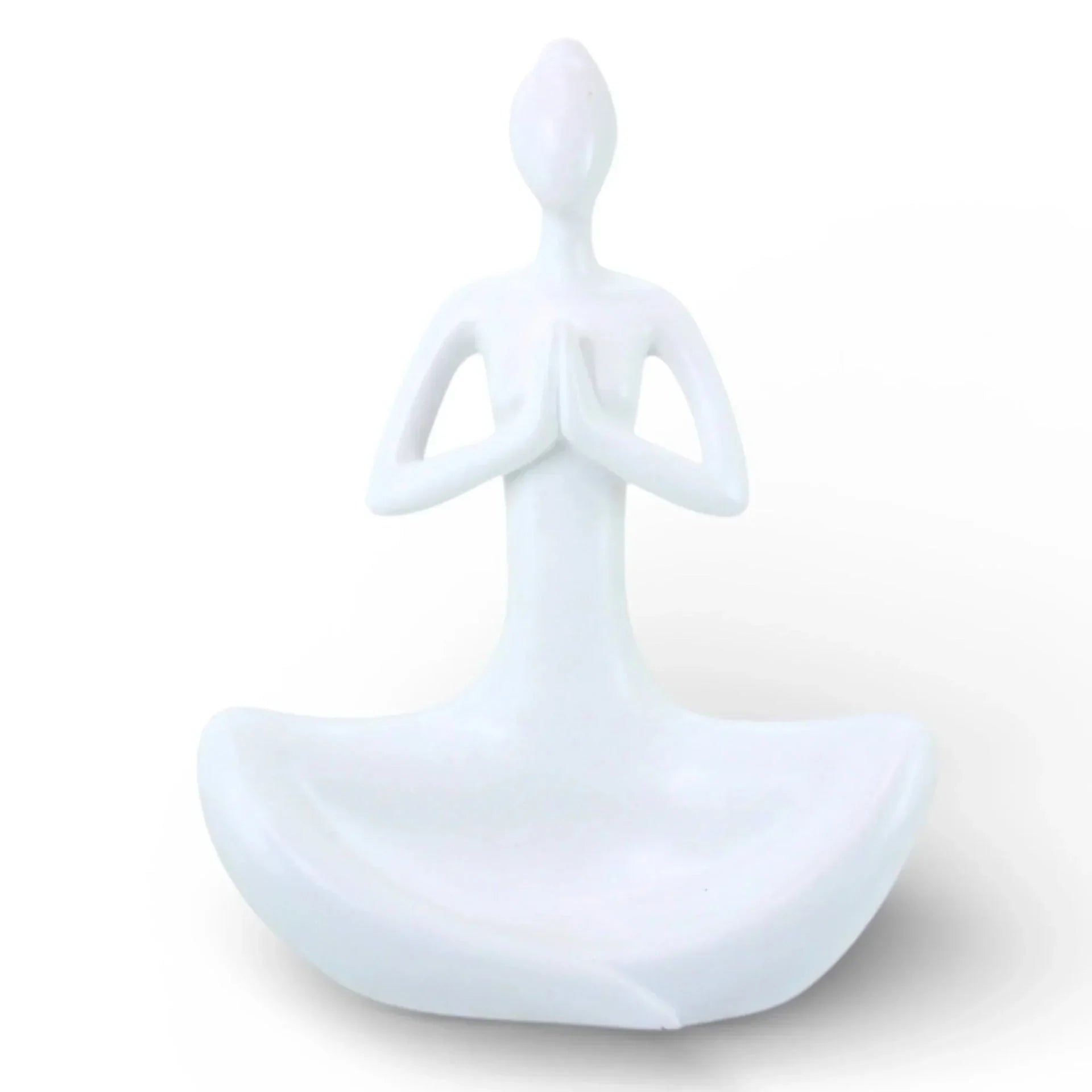 Yoga Lady Matte White 17x24cm