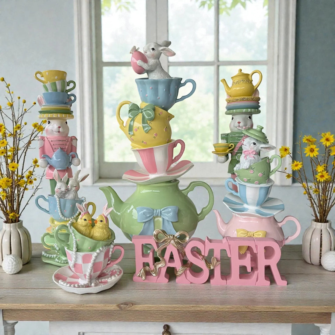 Sweet Bunny Teapot Hat - 39.7cm