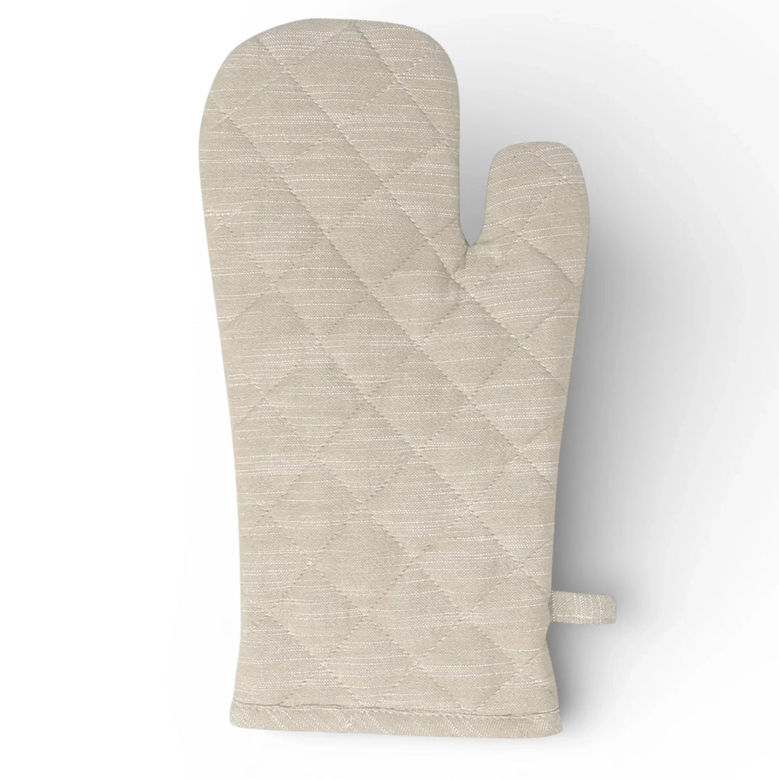 Elysian Taupe Oven Mitt 16x32cm - Cotton & Polyester