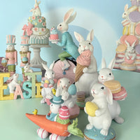 Blue Macaron Bunny 16cm