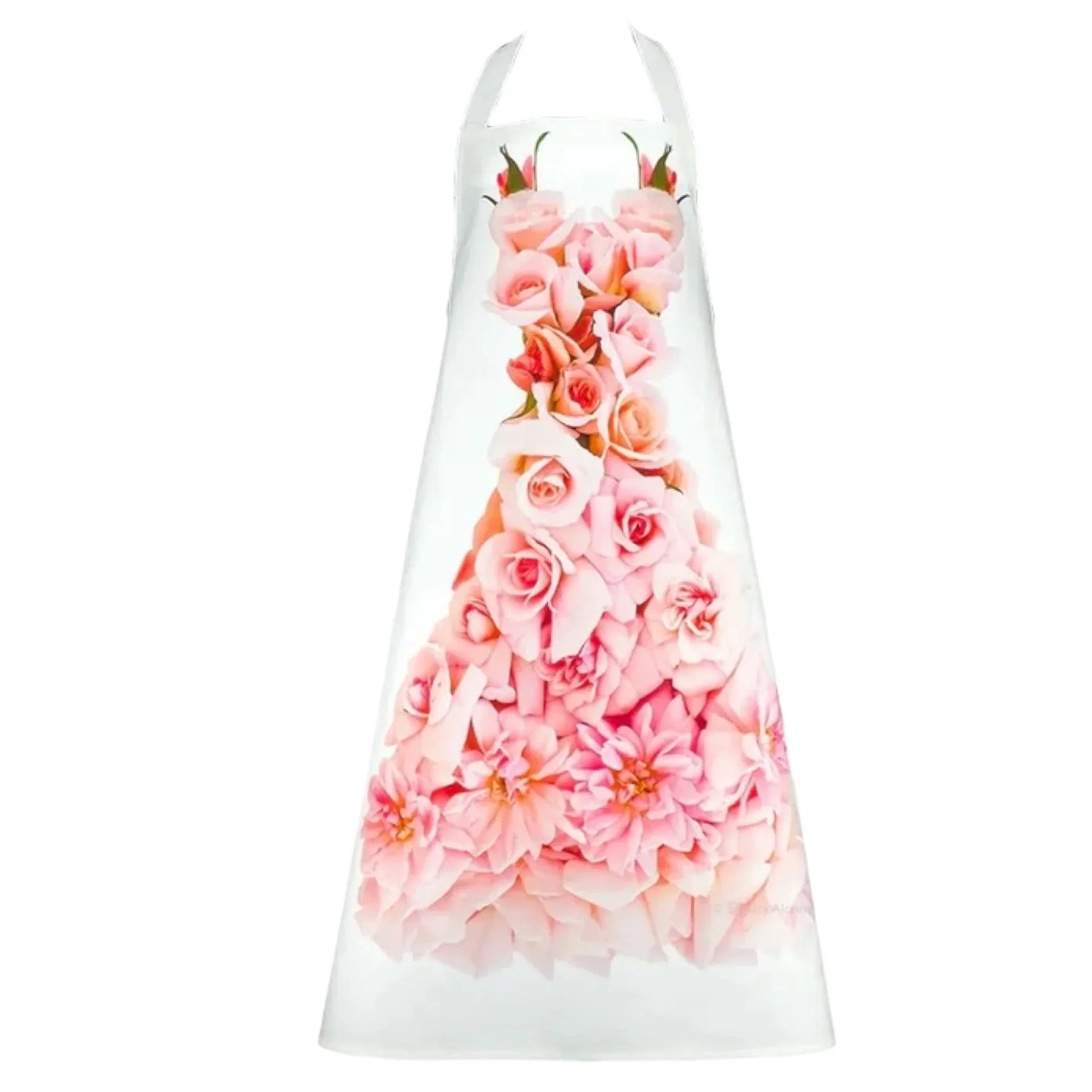 Elegant Cecile Brunner Rose Apron