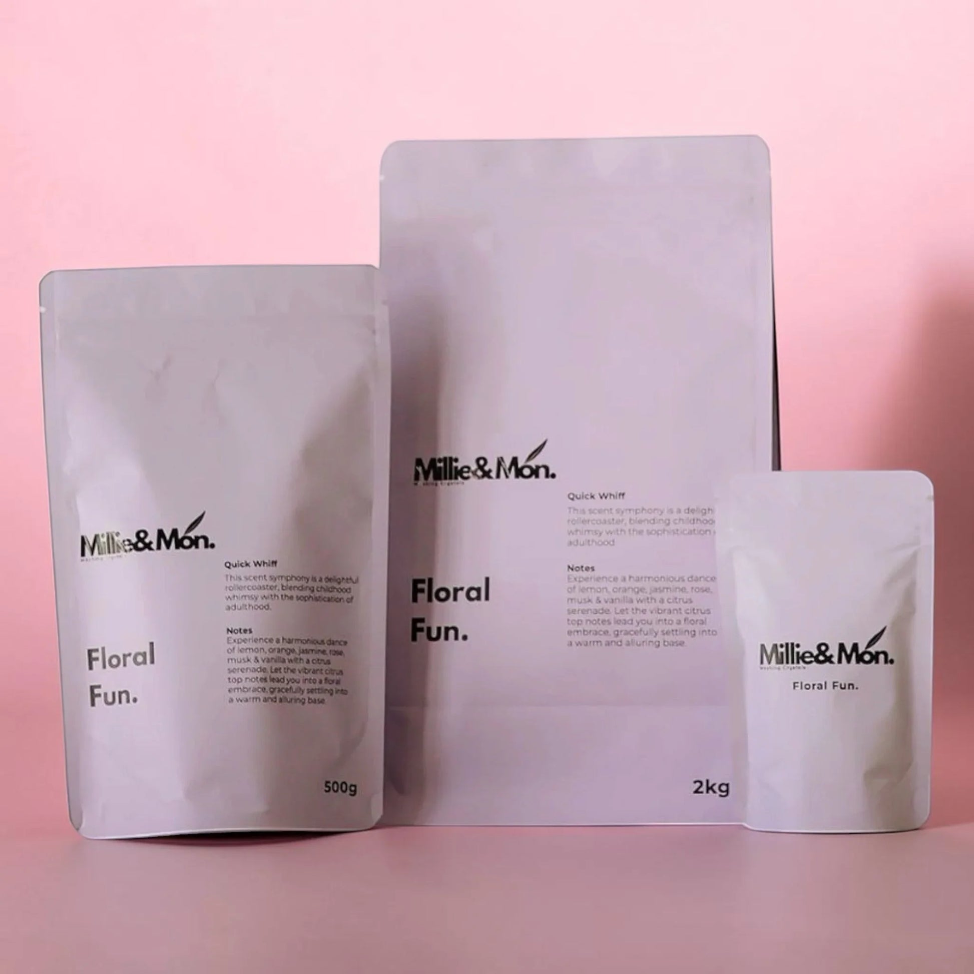 Premium Meets Floral - 500g Mille&Mon Floral Fun Washing Crystals
