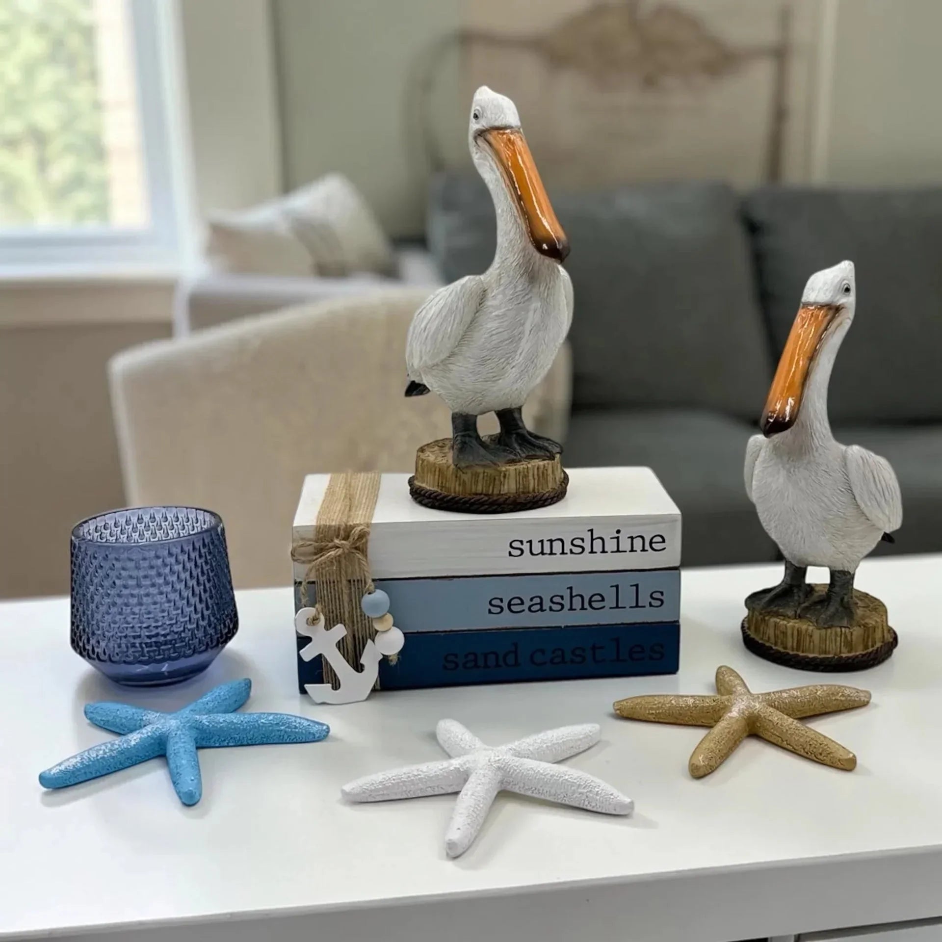 Set of 3 Hanging Starfish - 12cm