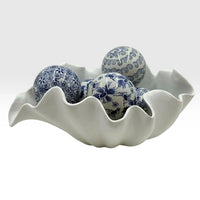 White Beach Shell Bowl